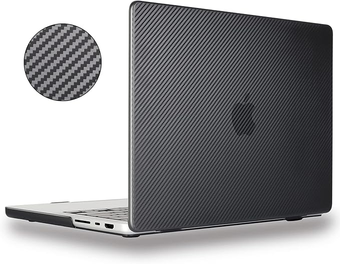 CASE DEVIA PARA MACBOOK PRO 14" CARBON FIBER - MATT BLACK