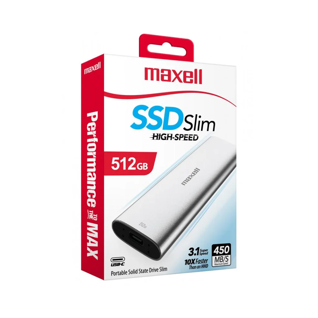 DISCO DURO MAXELL 512GB SSD SLIM