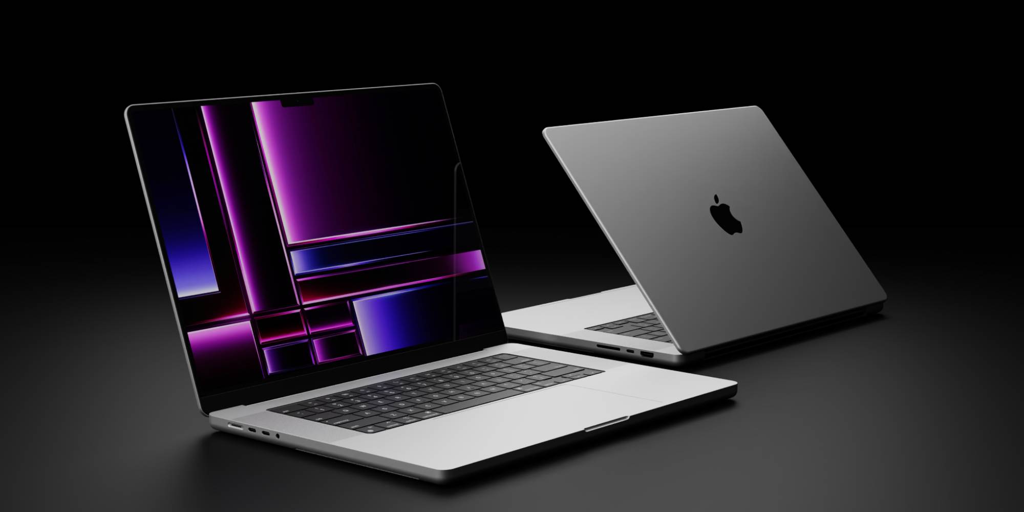 Doble Mac con fondo negro